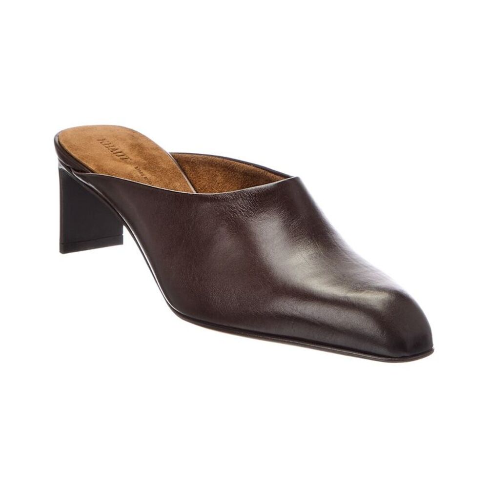 Khaite Colt Leather Mule, Brown